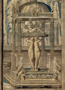 Actaeon Gallery: The Petitions (detail), France, 1607 / 30. Creator: Unknown