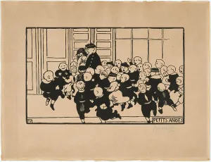 Schoolmistress Prints: Petits Anges, 1894. Creator: Vallotton, Felix Edouard (1865-1925)