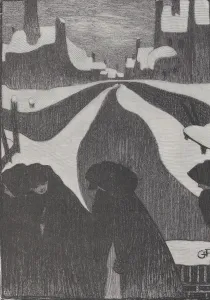 Adolphe Prints: Petits Nocturnes de Bruges, from L Image, May 1897, 1897