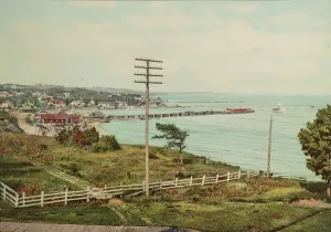 Photochrom Print Prints: Petoskey Harbor, Michigan, c1900. Creator: Unknown
