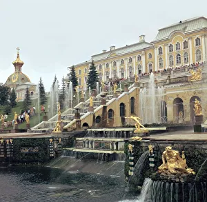 Petrodovorets Palace near St Petersburg, 19th century