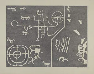 Petroglyph, 1935/1942. Creator: Lala Eve Rivol