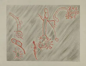 Petroglyph, 1935/1942. Creator: Lala Eve Rivol