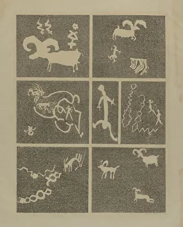 Petroglyph, 1935/1942. Creator: Lala Eve Rivol