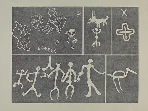 Petroglyph - Animal, 1935/1942. Creator: Lala Eve Rivol