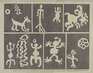 Petroglyph Design, 1935/1942. Creator: Lala Eve Rivol