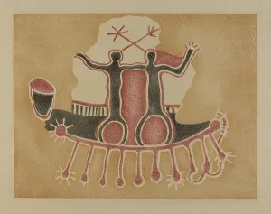 Rock Art Prints: Petroglyph - Human Figures, 1935/1942. Creator: Lala Eve Rivol