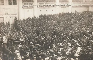 Bolshevic Gallery: The Petrograd Soviet of Soldiers Deputies at the State Duma, 1917