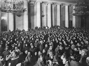 Petrograd Gallery: Petrograd Soviet of Workers and Soldiers Deputies, Tauride Palace, Russia, 1917
