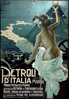 Kerosene Lamp Prints: Petroli D'italia Milano. Creator: Codognato, Plinio (1878-1940)