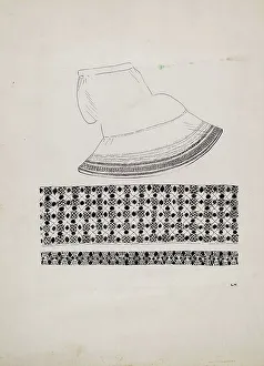 Womans Prints: Petticoat, c. 1936. Creator: Lena Nastasi