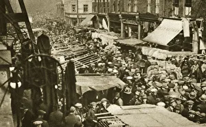 Whitechapel Prints: Petticoat Lane Market on Middlesex Street, London, c1920s-c1930s(?)