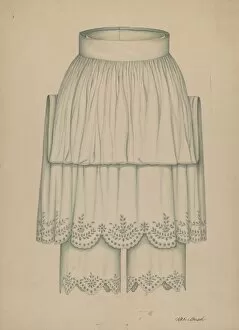 Underwear Collection: Petticoat and Pantalettes, c. 1938. Creator: Rex F Bush