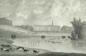 Duke Of Somerset Gallery: Petworth Park, 1835. Creators: Unknown, William Westall