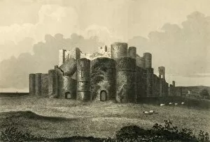 Chas J Smith Gallery: Pevensey Castle in 1737, 1835. Creator: Charles J Smith