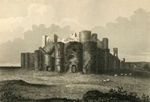 Smith Prints: Pevensey Castle in 1737, 1835. Creator: Charles J Smith