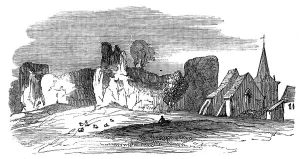 Pevensey Castle, Sussex, 1872. Creator: Unknown
