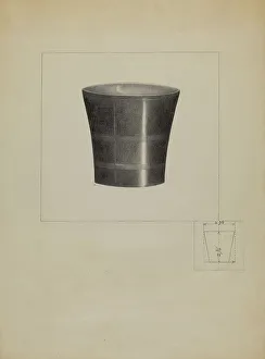 Pewter Prints: Pewter Beaker, 1936. Creator: Anna Aloisi