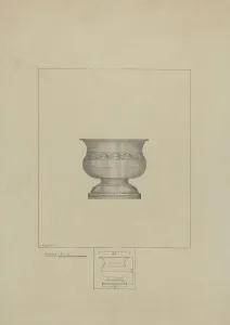 Pewter Prints: Pewter Bowl, c. 1936. Creator: Henry Meyers