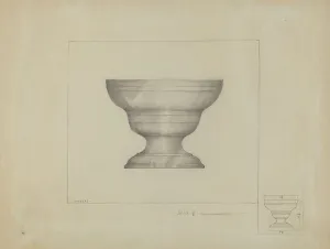 Pewter Prints: Pewter Bowl, c. 1936. Creator: Henry Meyers