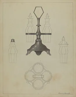 Pewter Caster, c. 1936. Creator: Eugene Barrell