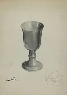 Vail James Prints: Pewter Chalice, 1935/1942. Creator: James Vail