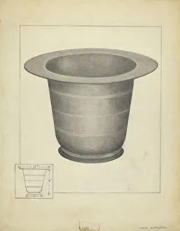 Charles Garjian Prints: Pewter Commode Form, c. 1939. Creator: Charles Garjian
