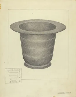 Charles Garjian Prints: Pewter Commode Form, c. 1939. Creator: Charles Garjian