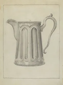 Pewter Prints: Pewter Creamer, 1935/1942. Creator: Samuel O. Klein
