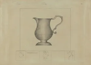 Pewter Prints: Pewter Creamer, c. 1937. Creator: Henry Meyers