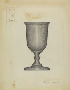 Pewter Cup, 1935/1942. Creator: Rollington Campbell