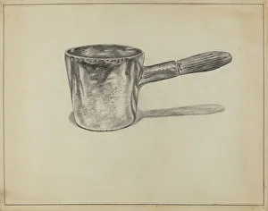 Pewter Prints: Pewter Dipper, 1935/1942. Creator: Hyman Pearlman