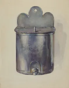 Pewter Collection: Pewter Ewer, c. 1936. Creator: John Dixon