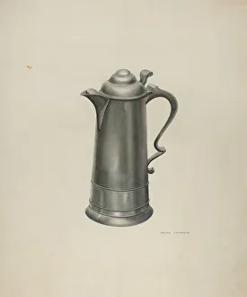 Thompson Archie Prints: Pewter Flagon, 1935 / 1942. Creator: Archie Thompson