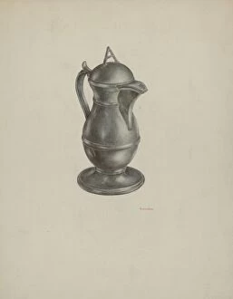 Pewter Collection: Pewter Jar, c. 1939. Creator: R.J. De Freitas