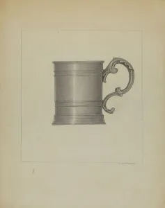 Zaidenberg A Prints: Pewter Mug, c. 1936. Creator: A. Zaidenberg