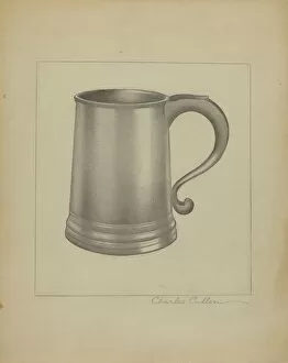 Kitchenware Gallery: Pewter Mug, c. 1936. Creator: Charles Cullen