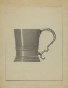 Filippo Porreca Prints: Pewter Mug, c. 1936. Creator: Filippo Porreca