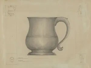Pewter Prints: Pewter Mug, c. 1936. Creator: Henry Meyers