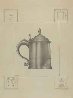 Pewter Prints: Pewter Mug, c. 1936. Creator: Henry Meyers