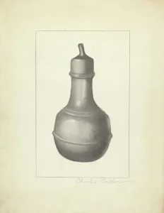 Pewter Collection: Pewter Nursing Bottle, 1935 / 1942. Creator: Charles Cullen