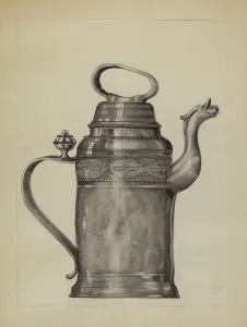 Pewter Pitcher, c. 1936. Creator: A. Zimet