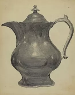 Cullen Charles Gallery: Pewter Pitcher, c. 1936. Creator: Charles Cullen