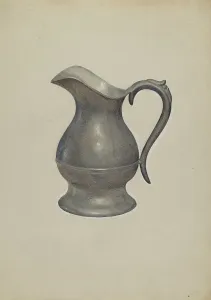 Francis Borelli Prints: Pewter Pitcher, c. 1936. Creator: Francis Borelli