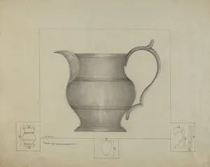 Pewter Prints: Pewter Pitcher, c. 1936. Creator: Henry Meyers