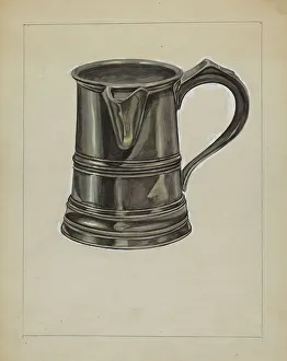 Pewter Pitcher, c. 1936. Creator: Hyman Pearlman
