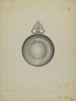 Louis Annino Prints: Pewter Porringer, 1935/1942. Creator: Louis Annino