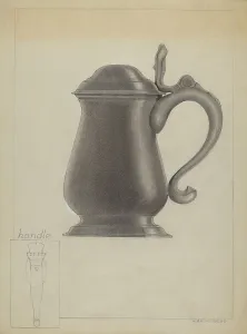 Zaidenberg A Prints: Pewter Tankard, c. 1936. Creator: A. Zaidenberg