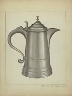 Pewter Collection: Pewter Tankard, c. 1936. Creator: Charles Cullen