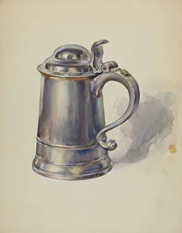 Pewter Collection: Pewter Tankard, c. 1936. Creator: John Dixon